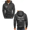 Hommes Hoodies Personnalisé DIY Hommes Zipper Sports Hoodies Hommes Mode Cool Zipper Mince Veste Manteau Printemps Automne Casual Sportwear Plus La Taille 4XL HKD230704