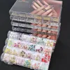 Nail Glitter 24 Girds Butterfly Bowknot Art Mix Shape in Box Alloy Gold Rivet Decoration Pearl Manicure Studs Accessories JB 230704