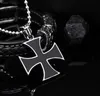 Retro Unique Fashion Men's and Women's Iron Cross Necklace Pendant 2021 Latest Cross Pendant Necklace L230704