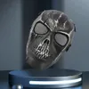 2016 Mesh do exército máscara face face Skull Skeleton Airsoft Paintball Gun Game Protect Safety Mask4132496