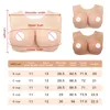 Breast Form KUMIHO BCDEG Cotton Breast Forms Round Neck Cutout Sissy Fake Boobs Transgender Cosplay Crossdressing Sissy for Men Fake Chest 230703