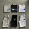 Erkekler Trapstar T Shirt Set Set Mektubu İşlemeli Terzini Kısa Kollu Peluş Şort Yüksek Son Tasarım 369ess