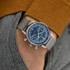 Autres montres PAGANI DESIGN Montre à quartz de luxe pour hommes en cuir pour hommes Cadran bicompact Rétro Chronographe AR Verre saphir 230703