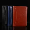 المجلدات A5 Business PU Leather Binders Diary 200 Pages Notebook Office Spiral with calculator zipper bag folder handbook 230704