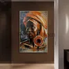 Wallpapers African Black Woman Graffiti Art Posters And Prints Abstract African Girl Canvas Paintings On The Wall Art Pictures Wall Decor J230704