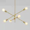 Chandeliers Gold Modern Ceiling Pendant Lighting Fixture Sputnik Chandelier Nordic Postmodern Hanging Lamp Decor Lustre