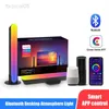 RGB Desktop Atmosphere Night Light Strip LED música colorida Ritmo Pickup Lights App Control Home Living Room Decor Candeeiro de mesa HKD230704
