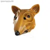 Sıçan Lateks Maske Hayvan Fare Headcover Hayvan Headgear Yenilik Kostüm Partisi Lateks Kemirsel Yüz Kapak Cadılar Bayramı Partisi L230704