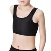 Women's Shapers Plus Size S-4XL Upgraded Super High Elastic Les Lesbian Tomboy Crop Vest Tank Tops Short Breast Chest Binder Underwear