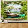タペストリー幻想的な風景の滝の背景装飾タペストリー風景の装飾タペストリーホームデコレーション
