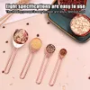 Measuring Tools /Set Measuring Cups Spoons Set with Scale Stainless Rose Gold Measurements Baking Tool Kitchen Supplies R230704