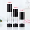 15 ml 30 ml 50 ml 80 ml 100 ml 120 ml Vide Noir Pompe Airless Distributeur Bouteille Rechargeable Lotion Crème Vaporisateur Bouteille Atomiseur F2469 Cxsrd