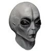 Alien kask maska impreza z okazji Halloween Cosplay Horror śmieszne lateksowe pełne nakrycia głowy śmieszne Horror tusze do rzęs kostium na Halloween maski L230704