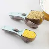 Measuring Tools Adjustable Measuring Spoons with Scale Plastic Measuring Scoops Cups for Baking Cooking Accessories Baking Cooking Cups R230704