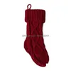 Décorations De Noël Tricoté Bas Durable Cheminée Bas De Noël Suspendus Bonbons Chaussettes Fête Maison Jardin Décoration Drop Delive Dhb1Q