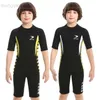 Wetsuits Drysuits 2.5mm Neoprene Surfing Shorty Wetsuit For Children Boys Jellyfish Swimsuit Girls Underwater Diving Suits Kids Scuba Swimwear HKD230704