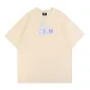 Designer Fashion Clothing Tees T-shirts Niche Fashion Kith Box Simple Floral Print Loose Casual Col rond T-shirt à manches courtes pour hommes et femmes coton Streetwe