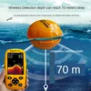 Fish Finder Russo INGLESE Allarme Wireless Portatile Sonar Fish Finder Richiamo di pesca Ecoscandaglio Fish Finder Lake Sea Pesca sensore sonar HKD230703