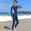 Neoprenanzüge Trockenanzüge Langarm Rash Guard Männer Frontreißverschluss Einteiliger Neoprenanzug Schwimmen Tauchanzug Schnorcheln Surfen Badebekleidung Strandkleidung Body Suits HKD230704