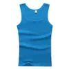 Mannen Tank Tops Casual Zomer Bodybuilding Mouwloos Vest Gym Fitness Effen Spier O hals Zwart Wit Grijs Mannen Kleding 230704