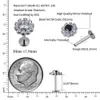 Göbek Çan Düğmesi Yüzükler Sağ Grand Astm F136 İmplant Sınıf 16G Çiçek Pençe Ayarı Zirkon Labret Sarmal Kıkırdak Piercing Takı 230703