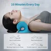 Masseur couche-coulle de civière relaxante massage oreiller de traction chiropratique cervicale pour soulagement de la douleur Alignement de la colonne cervicale