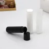 DIY pusta butelka szminki błyszczyk w tubce balsam do ust pojemnik w tubce z nakrętką wyczyść czarny biały pojemnik na próbki F3079 Eclgv