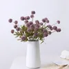 Decoratieve Bloemen 5Heads Kunstmatige Paardebloem Boeket Zijde Hortensia Bal Tak Voor Bruiloft Huis Tuin Decoratie DIY Nep Plant