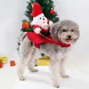 Cat Costumes Legendog Christmas Pet Costume Santa Riding Snowman Funny Dog Outfit Cute Xmas Apparel For Kitty Dogs