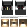 Lâmpadas de parede xsky lâmpada moderna cubo ajustável montagem em superfície 12 w luz led ao ar livre à prova dwaterproof água arandela de alumínio jardim luzes da varanda