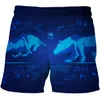 Shorts pour hommes Modèle de données de technologie AI imprimé en 3D Running Fitness Pantalon de plage respirant Loisirs Séchage rapide Aristocratie haut de gamme 230703