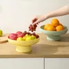 Dinnerware Sets Cake High Base Fruit Basket Serving Tray Dessert Storage Stand Wedding Decor Decorative Holder Salad Bowl Lid Candy Plate