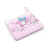 Kawaii dessin animé sac cannelle mélodie Kuromi portefeuille porte-carte en polyuréthane mignon porte-monnaie porte-clés pendentif portefeuilles 2194