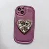 Projektant silikonowy futerał na telefon osobowość miłość stojak iPhone 14 13 12 Pro 11 14 miękki futerał ochrona przed upadkiem etui na telefon
