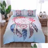 Beddengoed Sets Veer Patroon Set Mandala Boho Er Olifant Eland 2/3 Stuks Bed Geen Blad Vulling Drop Levering Huis Tuin Textiel Suppli Dh7C6