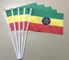 Acessórios Kafnik, Etiópia/benin/botswana /burkina Faso/burundi/gâmbia/guiné/zimbábue/cody W/madagascar 14*21cm Bandeira de mão com mastro