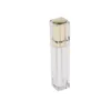 8 ML Acrylique Rechargeable Double paroi Carré Or Argent Brillant À Lèvres Tube Vide Baume À Lèvres Bouteille D'huile DIY Conteneur F20171127 Qtjro