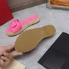 Klinknagel muilezels geweven pantoffels dia's sandalen platte hakken dames luxe ontwerpers espadrilles zool mode casual schoenen fabrieksschoeisel maat 35-41 met doos