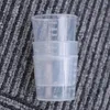 Drinkware Tampa 100pcs 30ml Copos graduados de plástico Escala de medição Recipiente líquido transparente para misturar tinta mancha Resina epóxi 230703