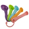 Measuring Tools 5Pcs/ Set Lovely Colorful Plastic Measuring Cups Spoon Kitchen Tool Kid Spoon Measuring Set Tool For Baking Coffee Tea R230704