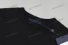 xinxinbuy Camiseta de diseñador para hombre 23ss Impresión de letras coloridas manga corta algodón mujer blanco negro azul S-2XL