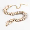 Strass brillant femmes Sexy luxe collier ras du cou Banquet accessoires de mariage déclaration collier collier