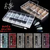 Nail Glitter Luxury Shiny Diamond Art s Crystal Decorations Set AB Glass 1pcs Pick Up Pen In Grids Box 21 Shape 230703