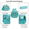 School Bags 3pcs Girls' School Backpack Cute Love Kawaii Children's Backpack School Bag Kids' Luggage Vuelta Al Cole Lunch Bag Pencil Case 230703