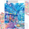 Stitch 5d Diy Diamond Painting Ocean Park Cartoon Full Square Round Handmade Mosaic Set Embroidery Cross Home Decor Gift