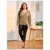 Women's Blouses Solid Color V-neck Loose 2XL To 8XL Plus Size Shirts Woman Tops Spring Autumn Long Sleeve Casual Blouse Women Outerwear
