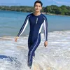 Neoprenanzüge Trockenanzüge Langarm Rash Guard Männer Frontreißverschluss Einteiliger Neoprenanzug Schwimmen Tauchanzug Schnorcheln Surfen Badebekleidung Strandkleidung Body Suits HKD230704