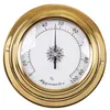 Smoking Pipes Zirconium plated copper shell marine thermometer Hygrometer clock barometer