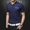 Men's Casual Shirts Mens Short Sleeve Shirts Slim Fit Formal Male White Naby Blue Grey Business Social Dress Summer Men's Clothing Z230705