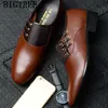 Kledingschoenen kleding schoenen Italiaanse man bruin oxford voor mannen zapatos de hombre vestir formeel lederen tubculino volwassene z230706